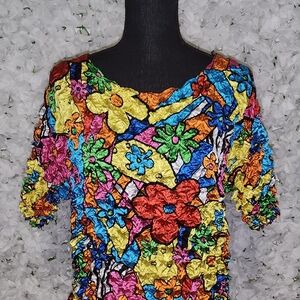Colorful Floral Women's Top
